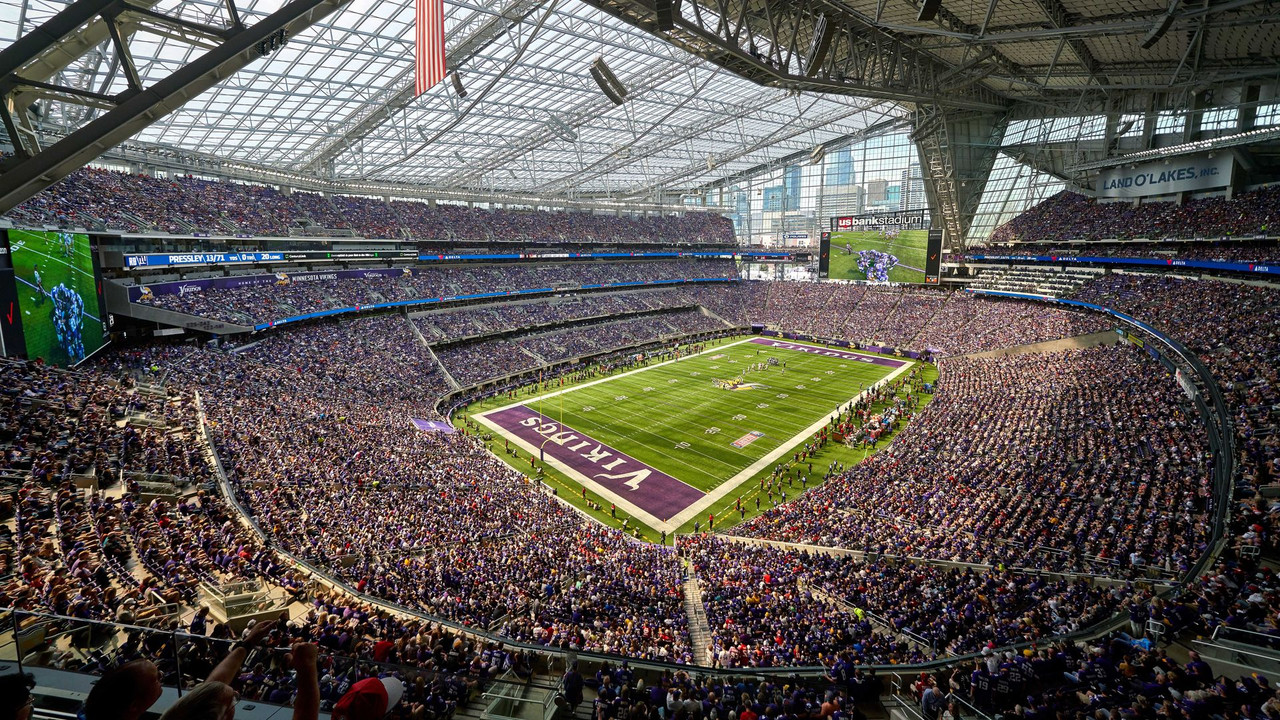 Sân vận động U.S. Bank Stadium sân nhà của đội Minnesota Vikings