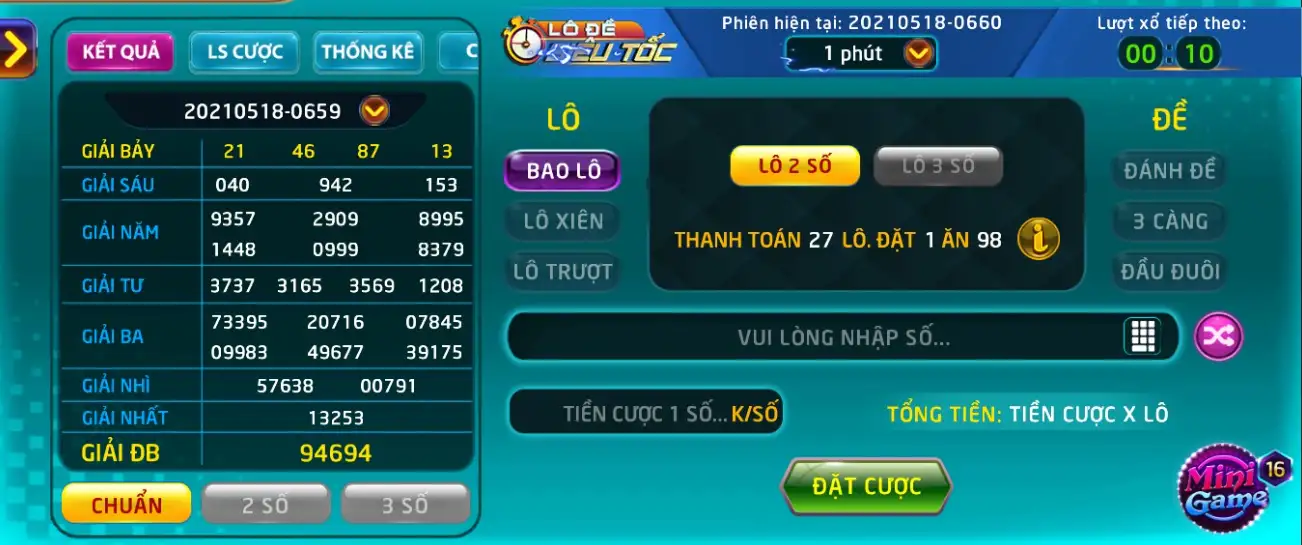 Lô đề siêu tốc tại cổng game bài Vip79 - Phiên bản lô đề hot nhất trong năm 2024