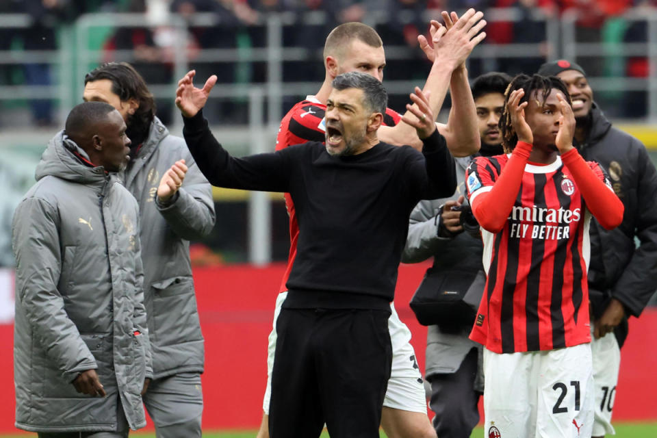 Milan’s head coach Sergio Conceicao