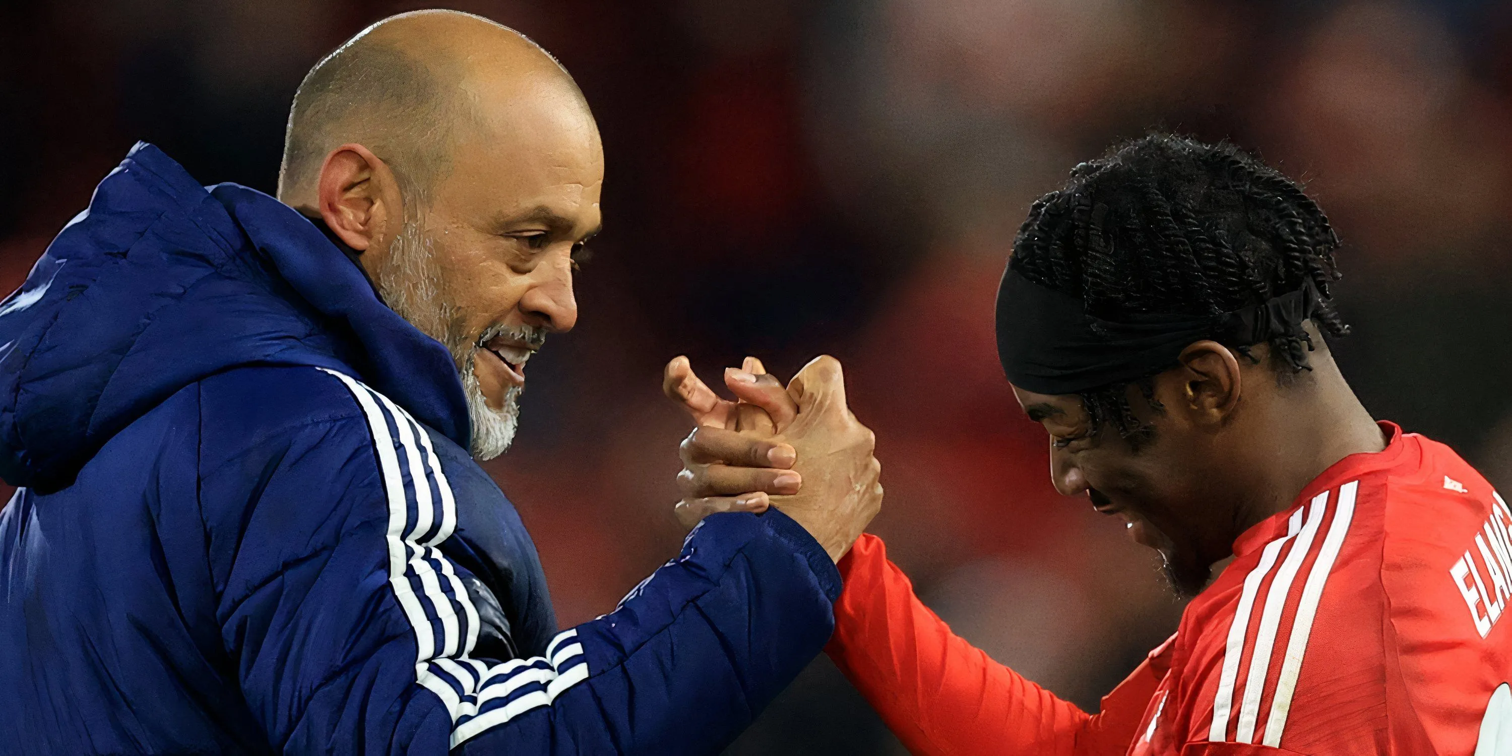 Anthony Elanga ăn mừng bàn thắng cho Nottingham Forest dưới thời HLV Nuno