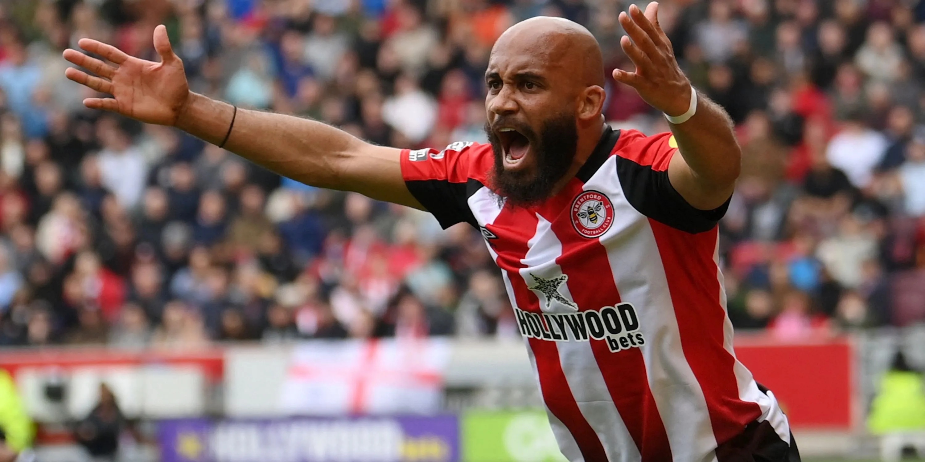 Bryan Mbeumo, mục tiêu chuyển nhượng của Arsenal, trong màu áo Brentford