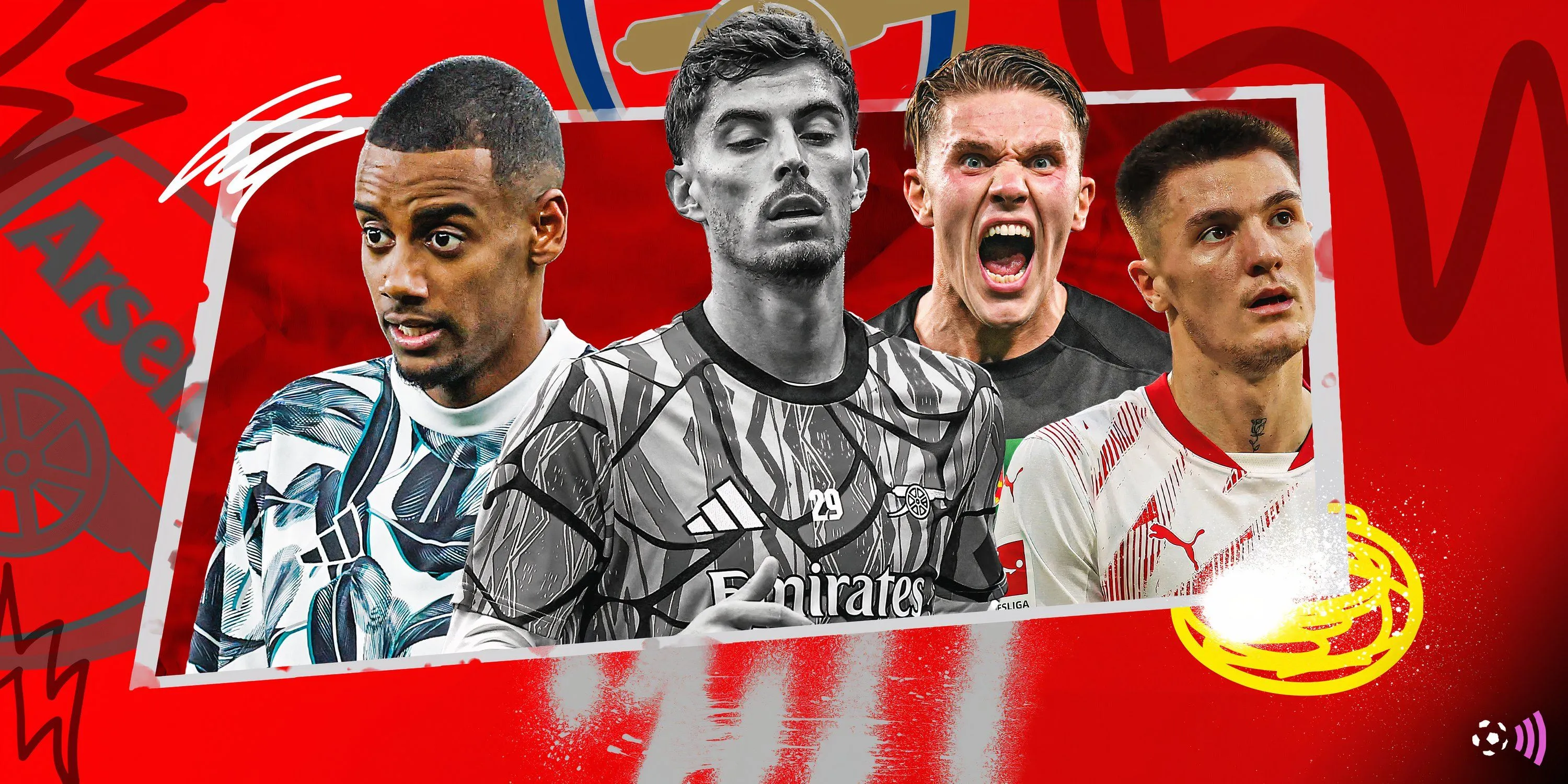 Các tiền đạo mục tiêu chuyển nhượng tiềm năng của Arsenal như Sesko và Gyokeres