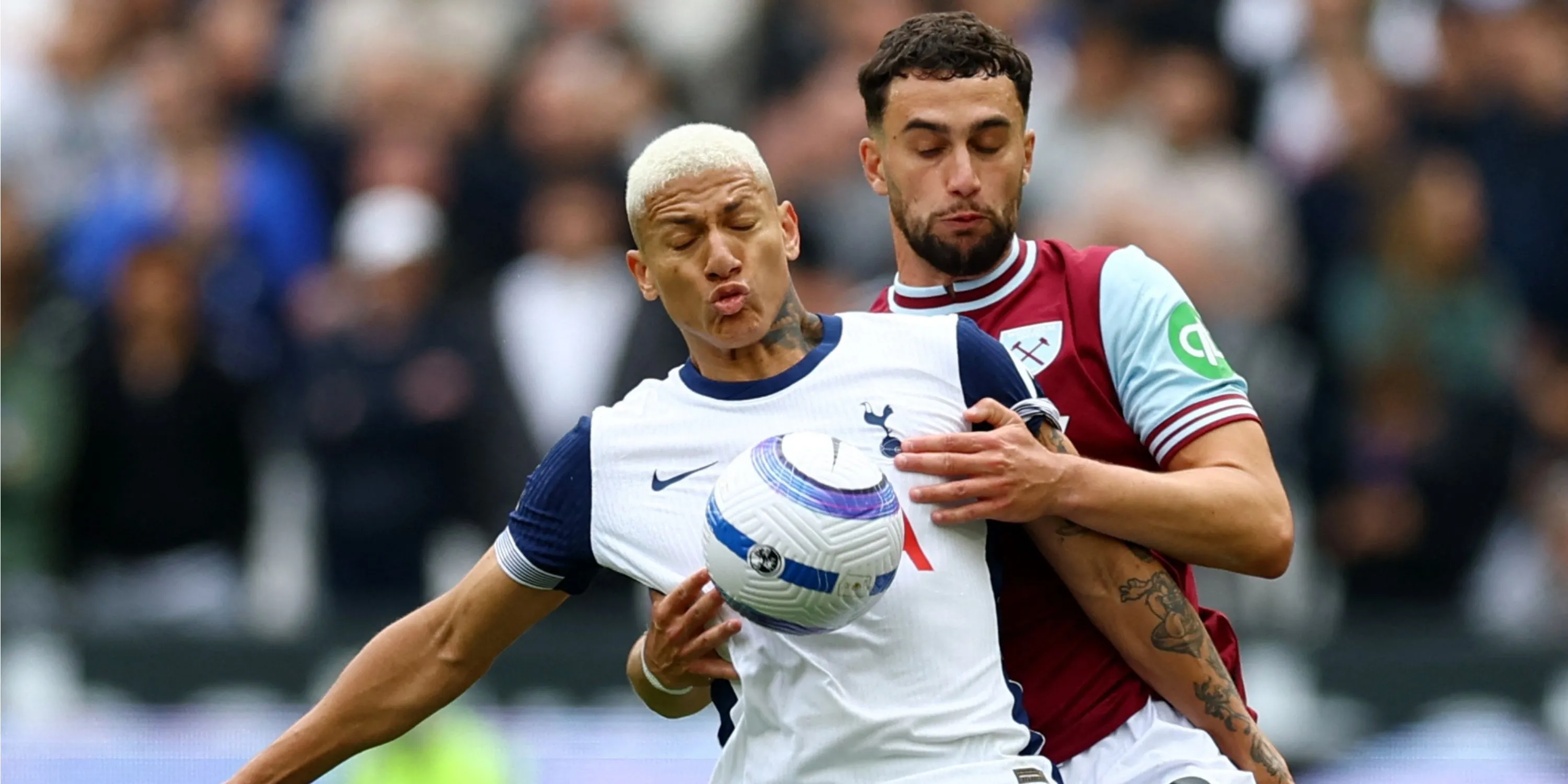 Richarlison thi đấu mờ nhạt trong trận Tottenham hòa West Ham