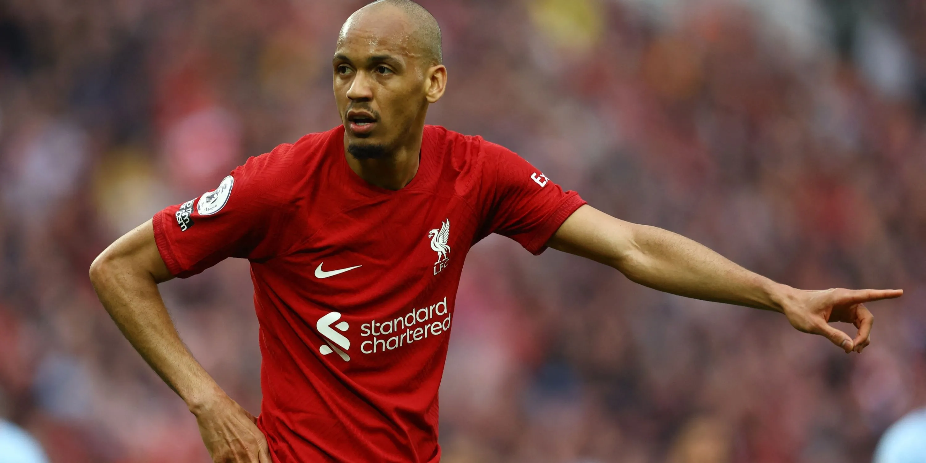 Tiền vệ Fabinho trong màu áo Liverpool