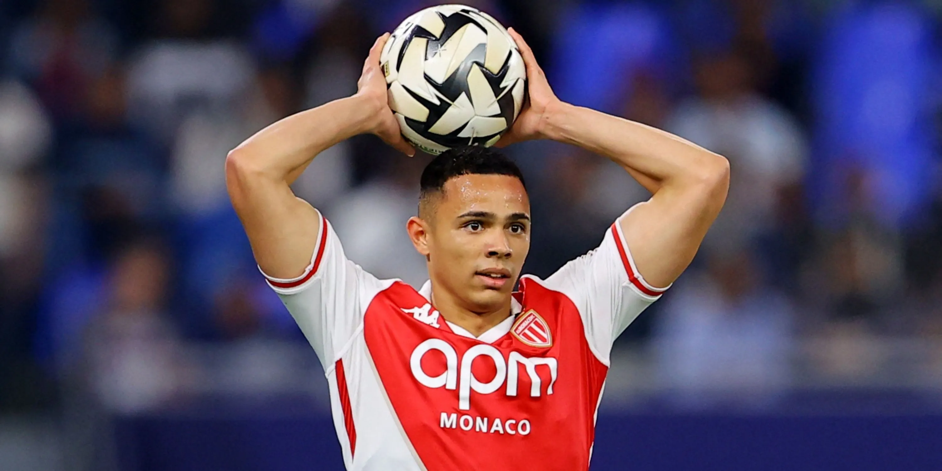 Vanderson, hậu vệ của AS Monaco, trong màu áo câu lạc bộ Pháp.