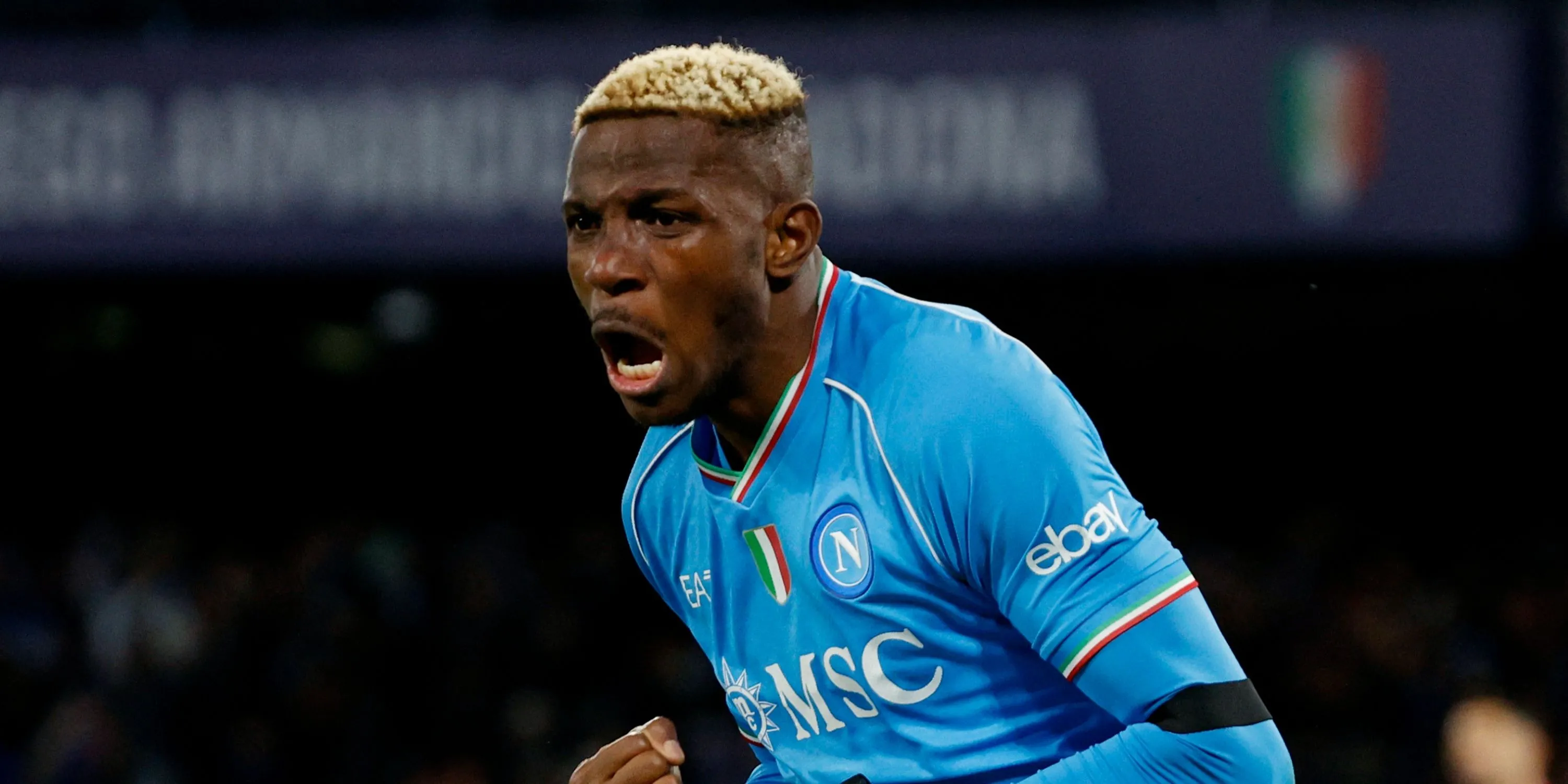 Ngôi sao Victor Osimhen của Napoli trong trận đấu