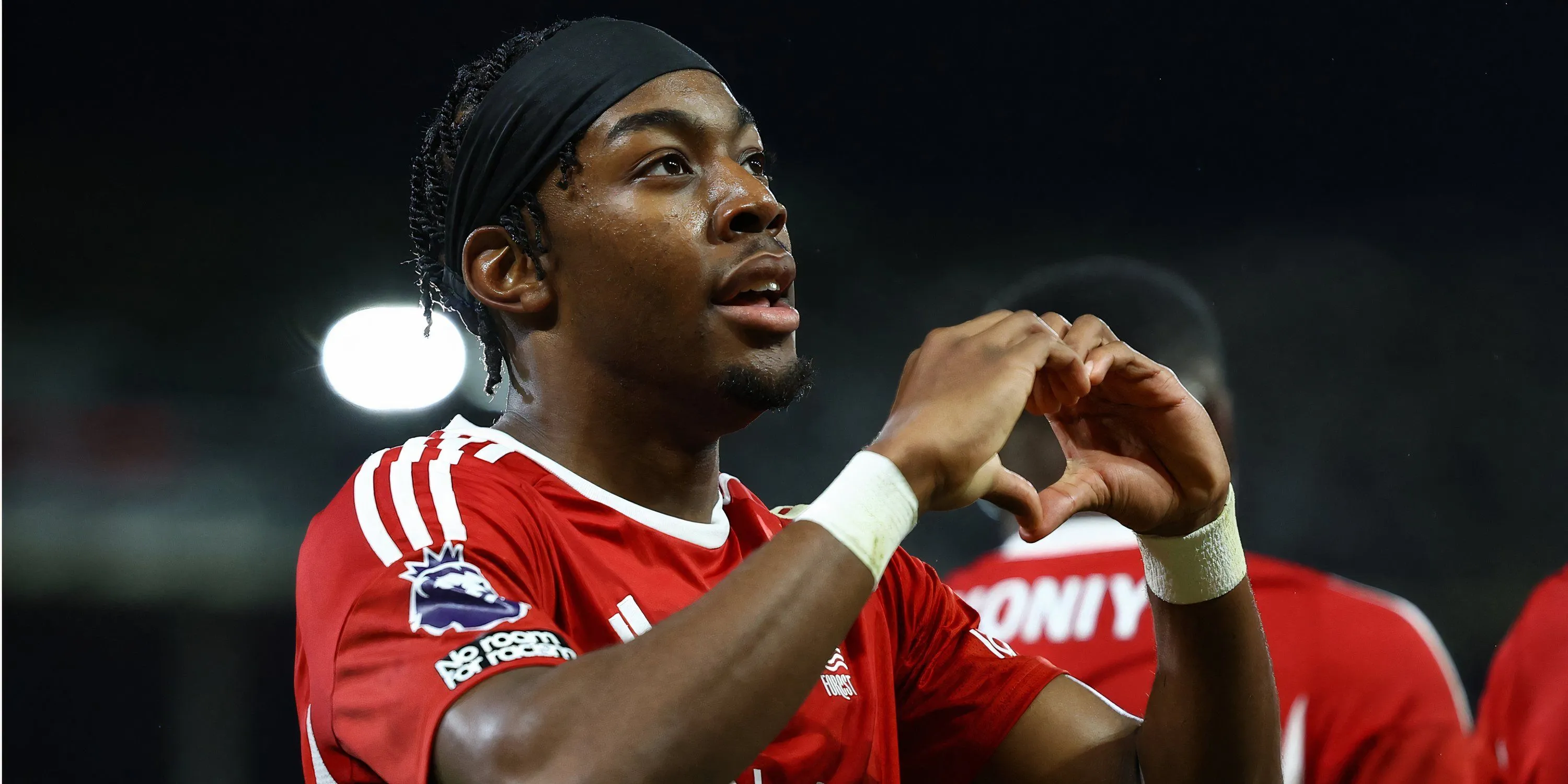 Tiền đạo Anthony Elanga trong màu áo Nottingham Forest