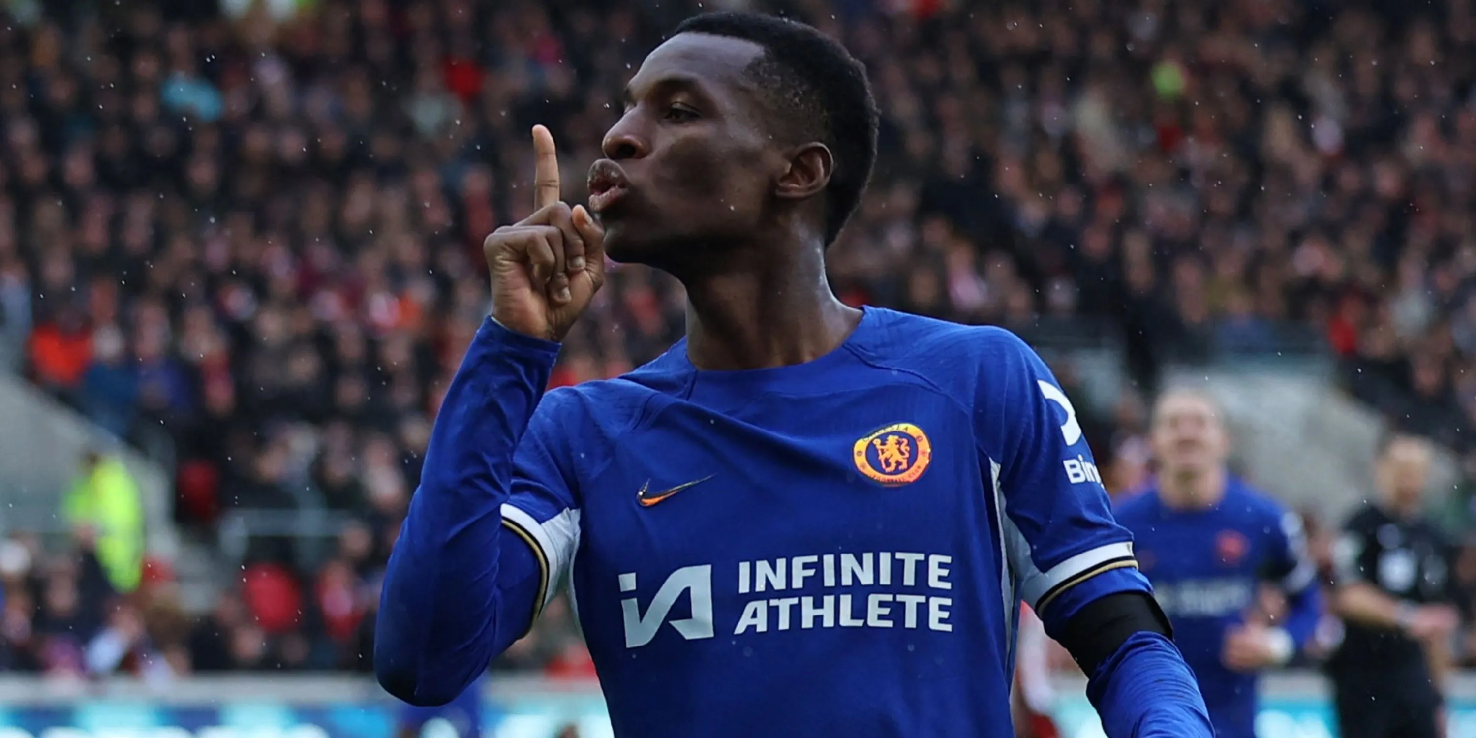 Tiền đạo Nicolas Jackson thi đấu cho Chelsea tại Premier League