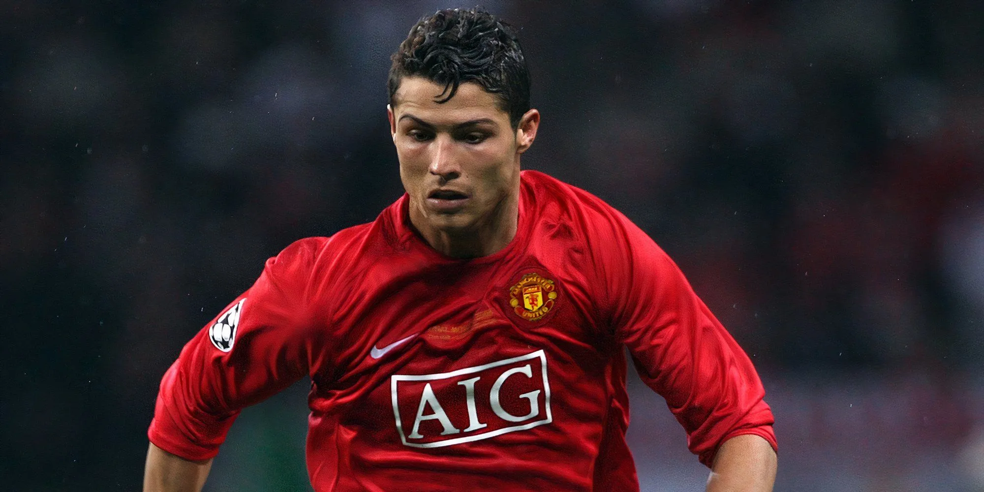 Cristiano Ronaldo trong màu áo Manchester United