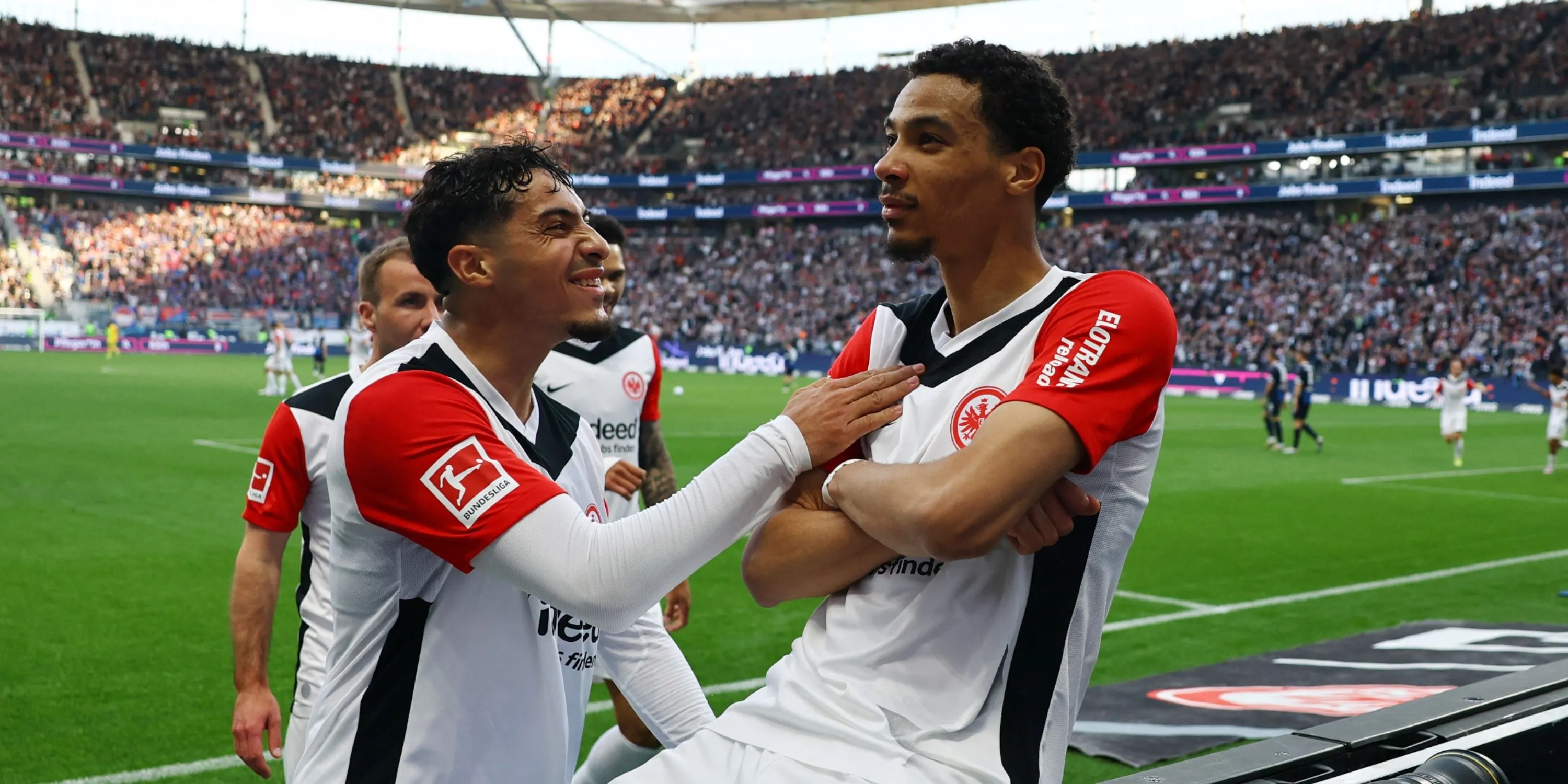 Tiền đạo Hugo Ekitike thi đấu cho Eintracht Frankfurt tại Bundesliga, mục tiêu mới của Liverpool