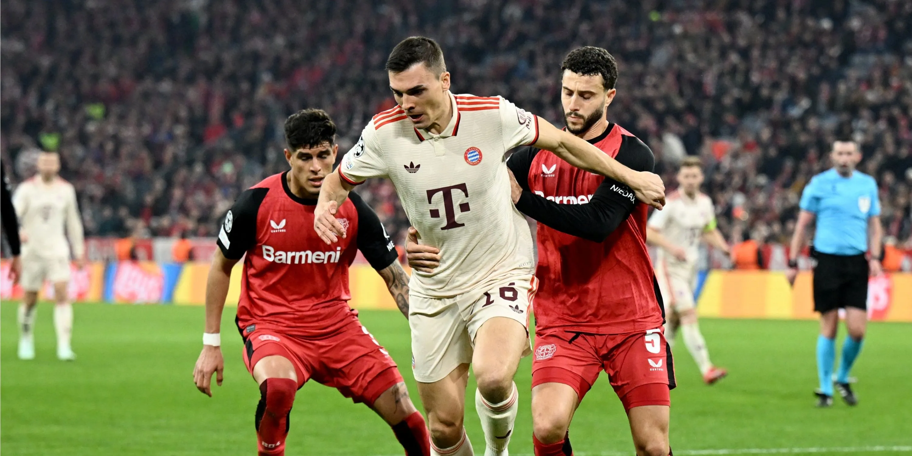 Tiền vệ Joao Palhinha của Bayern Munich, mục tiêu hàng đầu của Tottenham trên thị trường chuyển nhượng hè 2025.