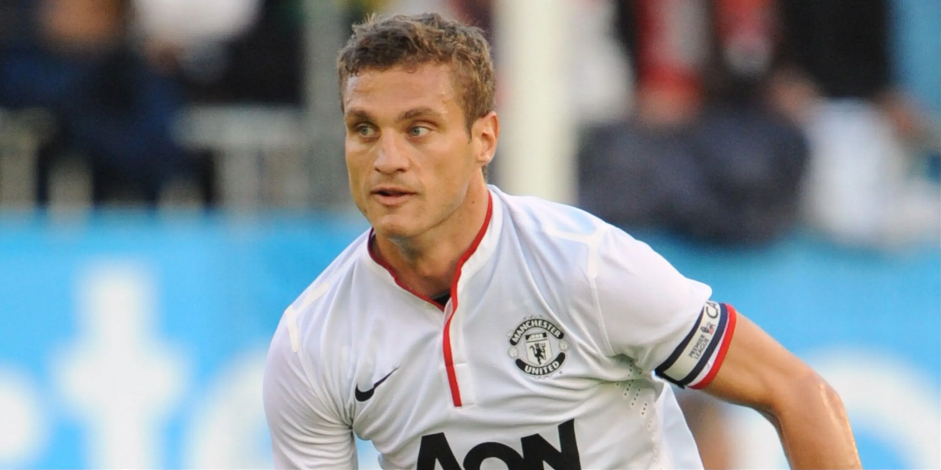 Trung vệ thép Nemanja Vidic trong màu áo Manchester United