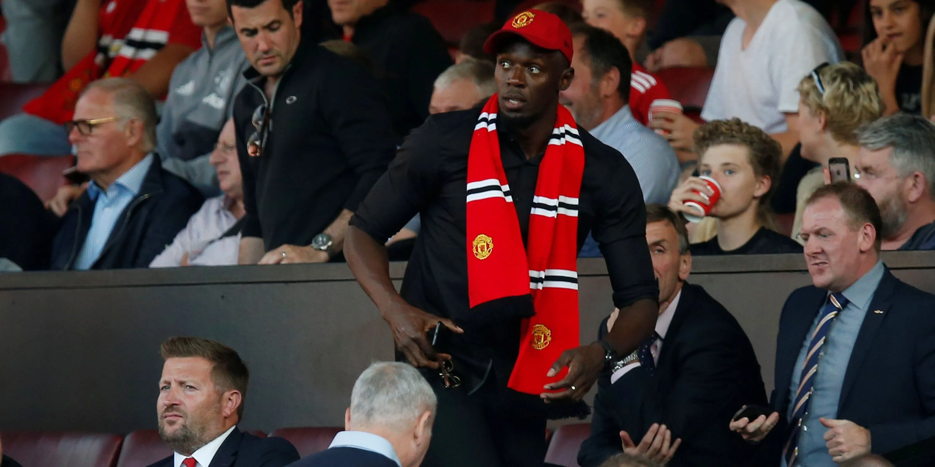 Usain Bolt, người đàn ông nhanh nhất hành tinh, không giấu tình yêu với Manchester United.