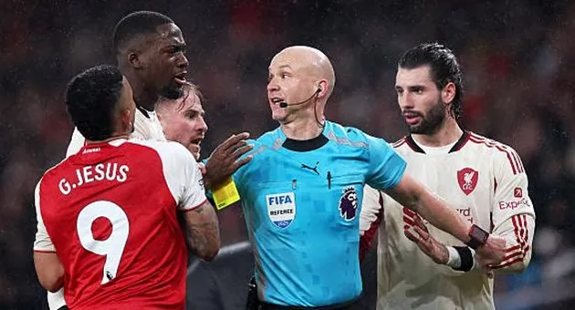 Trận đấu giữa Arsenal và Liverpool kết thúc với tỷ số hòa 0-0